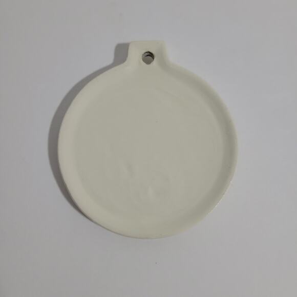 Nativity Scene Flat Ceramic Christmas Ornament - Picture 2 of 4